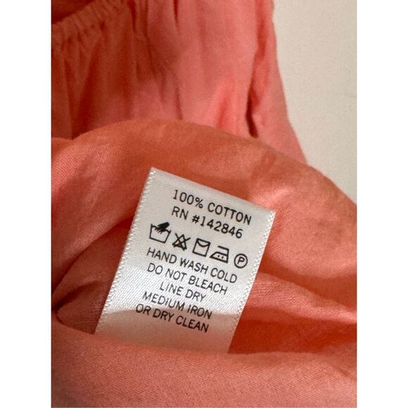 RHODE Molly Open-Back Godet Dress Pink Peach Small - Picture 7 of 8